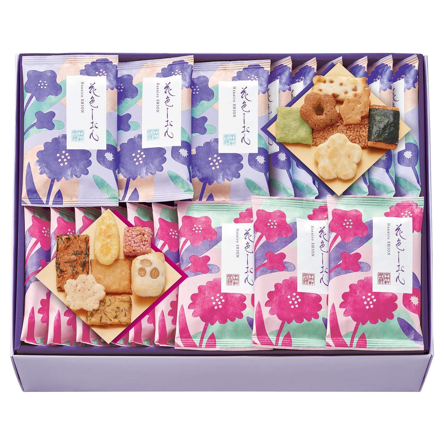 

Chuoken Rice Hanairo Shion Ассорти риса Индивидуально Идеально для сувениров Крекеры, (40 мешков) - Крекеры, Подарок, Завернутый,