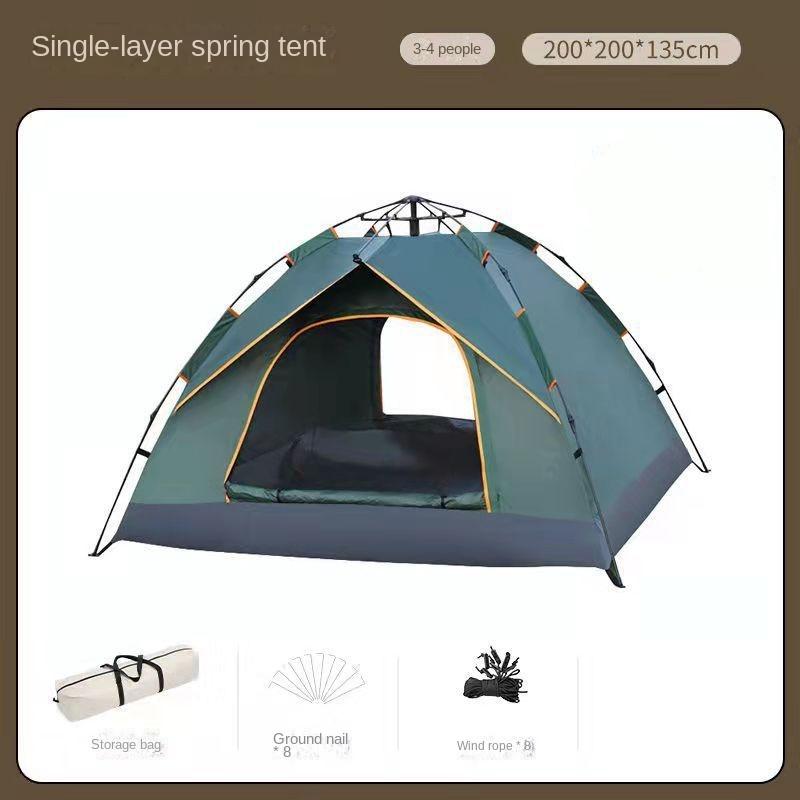 Outdoor Tent Camping Full Set Outdoor Camping Family Picnic Travel Sun Protection Folding Sunshade Portable Automatic