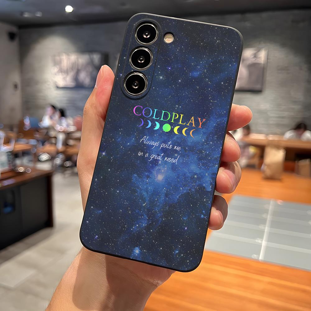 Moon Music Coldplay Band Phone Case For Samsung S26 S24 Ultra S25 S23 Fe S22 S20 S21 Plus A16 A54 A34 A53 Back Cover
