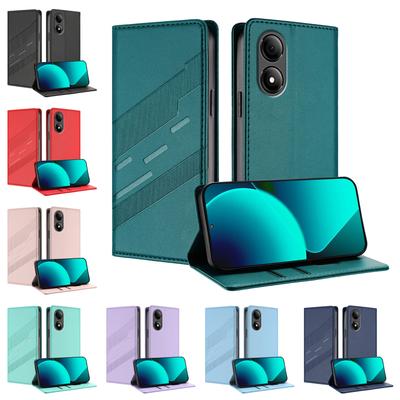 Magnetische Leder-Brieftaschen-Klapphülle für ZTE Blade A33S A34 A35 A53 Pro A54 A73 A75 V40 V50 V60 Vita 4G 5G Hülle | Klassisches Design