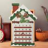 Christmas Calendar Countdown Wooden Festive Ornaments Advent Gift By Christmas