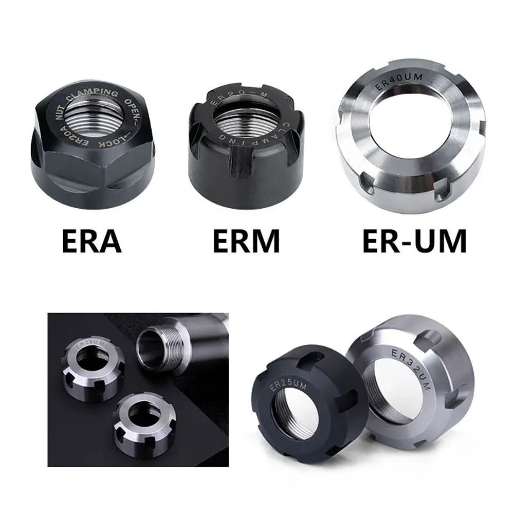 1Pcs High Precision Chuck Nut A/M/UM Type CNC Metalworking Clamping Nut ER 11/16/20/25/32/40 For CNC Lathe Milling Bit Holder