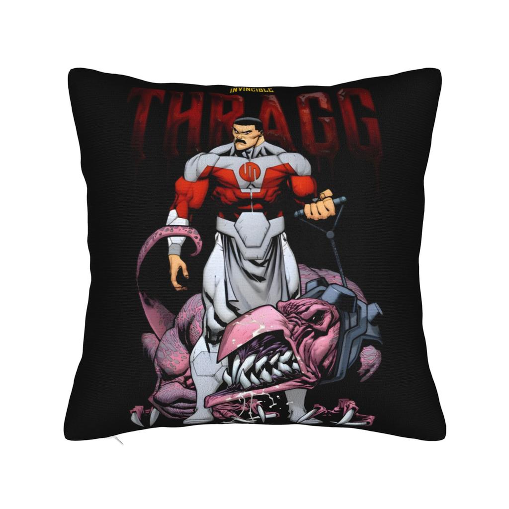 Invincible Comic Book Character Profile Design Pillow Cover Fashion Pillow Case For Chair Sofa Home Decor Soft Cushion Cover