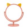 Cute Desktop HD Vanity Mirror Cat Ear Single Side Makeup Mirror Multifunctional Adjustable Makeup Princess Mirror