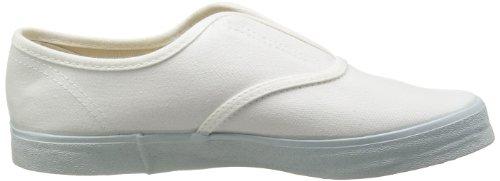 Nissin Rubber Hyper V Work Shoes, #1000, Non-Slip, Lightweight, No Toe Cap, Men's, White, Size 25