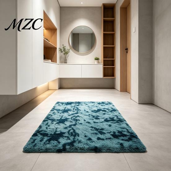 Plush Area Rug for Living Room Shag Rug, Fluffy Tie-Dye Indoor Soft Fuzzy Anti-Skid Cushioning Floor Comfort Modern Furry Carpet Bedroom Kids Nursery