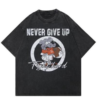 Streetwear Mouse Graphic Unisex T-Shirt Cotone Lavato Nero Tshirt Unisex Tops T-Shirt Estate Maniche Corte T-Shirt