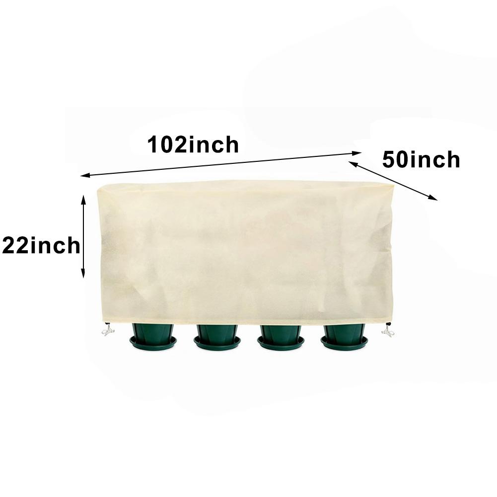Cold weather protective cover for garden plants designed to guard against frost damage with a secure and fitting