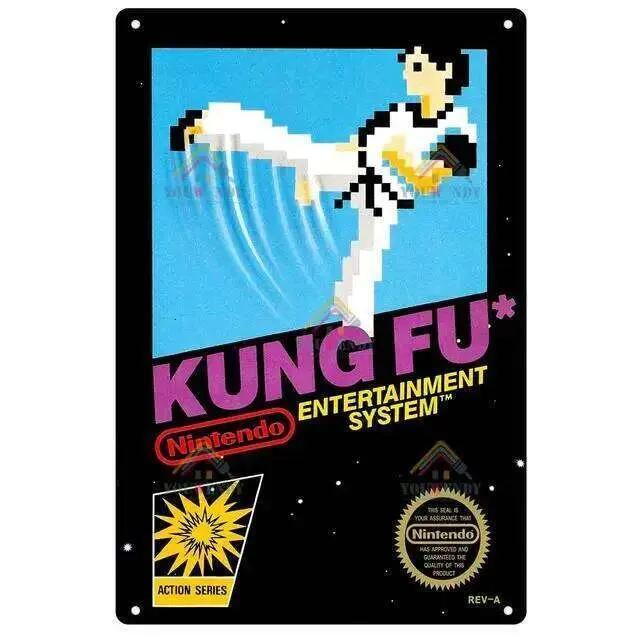 Retro Video Game Metal Poster Classic Gaming Tin Sign Wall Art Man CaveBarCafe Decor X Inches 26T0104 26T0104
