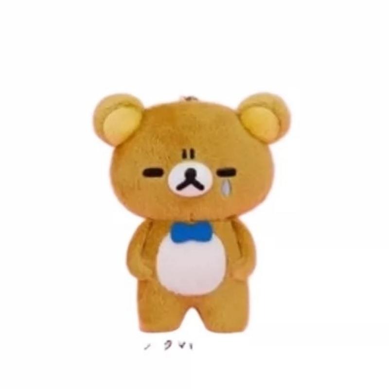 Daily Hardship Rilakkuma Relaxed Mood meme Plush Keychain relaxed bear Stuffed doll pendant kawaii Chairoikoguma Kiiroitori toy