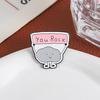 YOU ROCK Inspirational Cloud Brooch Zinc Alloy Lapel Badge Bag