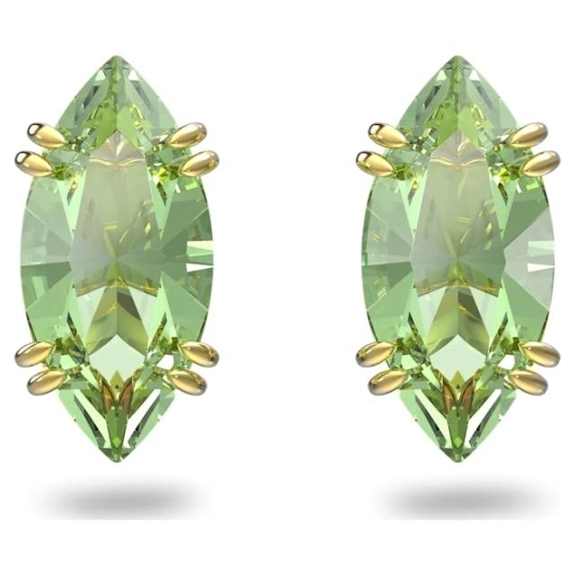 Voguish Fashionable Trend Women 'S Jewelry Colorful Crystal Stone Necklaces Shiny Rings Big EarringsFashion Necklaces