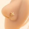 Non-piercing Rhinestone Butterfly Flower U-shaped Nose Clip Trendy Nose Jewelry