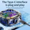 2-in-1 Magnetic Mobile Radiator Cooling Fan for iPhone IPAD Samsung Huawei Mobile Phone Tablet Computer General Game Cooling