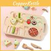 Wooden Toy Kitchen Set With Snack And Bbq Play Food For Children Fun Learning