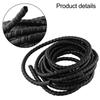 1 szt. Czarny wąż hydrauliczny Osłona / Ochrona kabla Spiralnie zwinięty 5m D-8 10 12mm Nowy