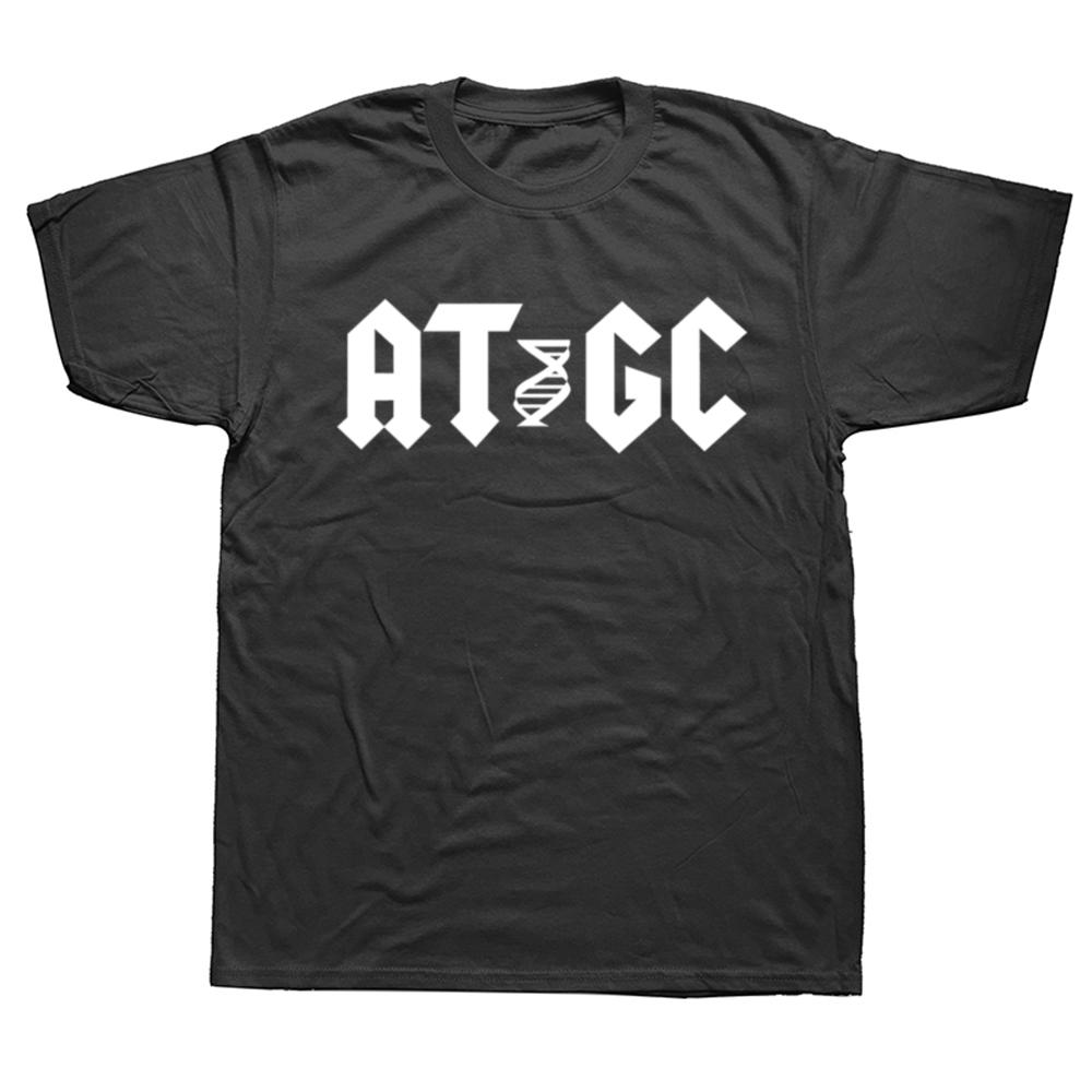 AT GC Funny DNA Molecular Biology T Shirts Summer Graphic Cotton Streetwear Short Sleeve Birthday Gifts Tshirt Unisexs Clothing