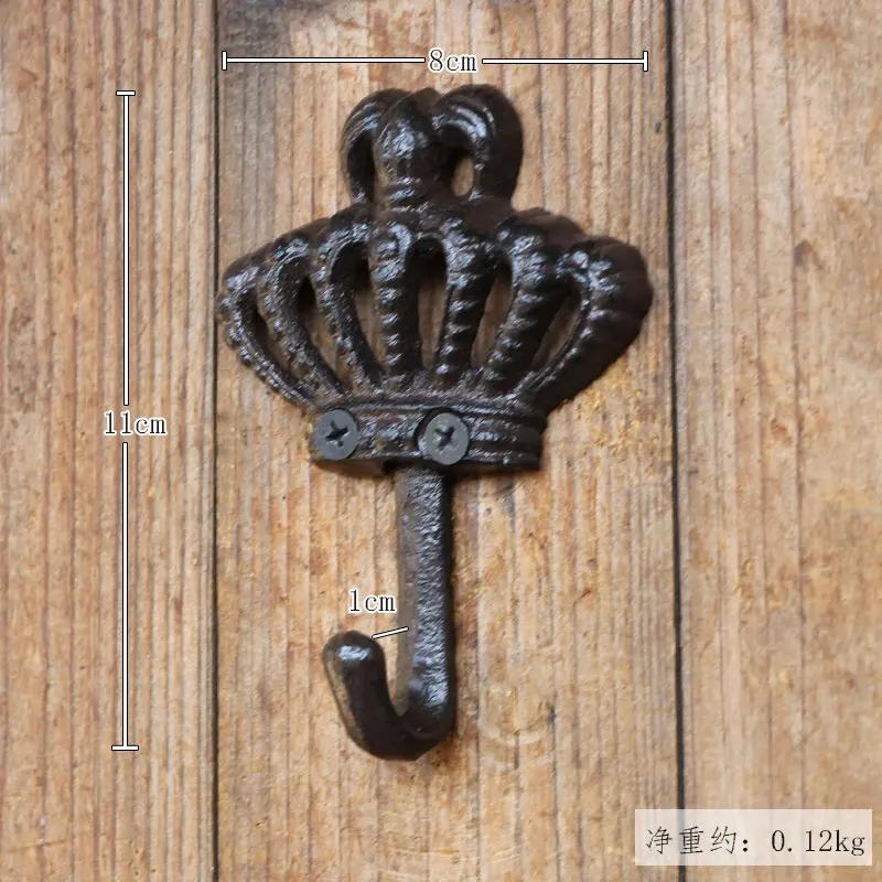 Украшение стены магазина одежды Крючок для одежды и шляп Предмет домашнего обихода Сад во дворе На улице Крючок для ключей Металлические Ретро Железные Крючки