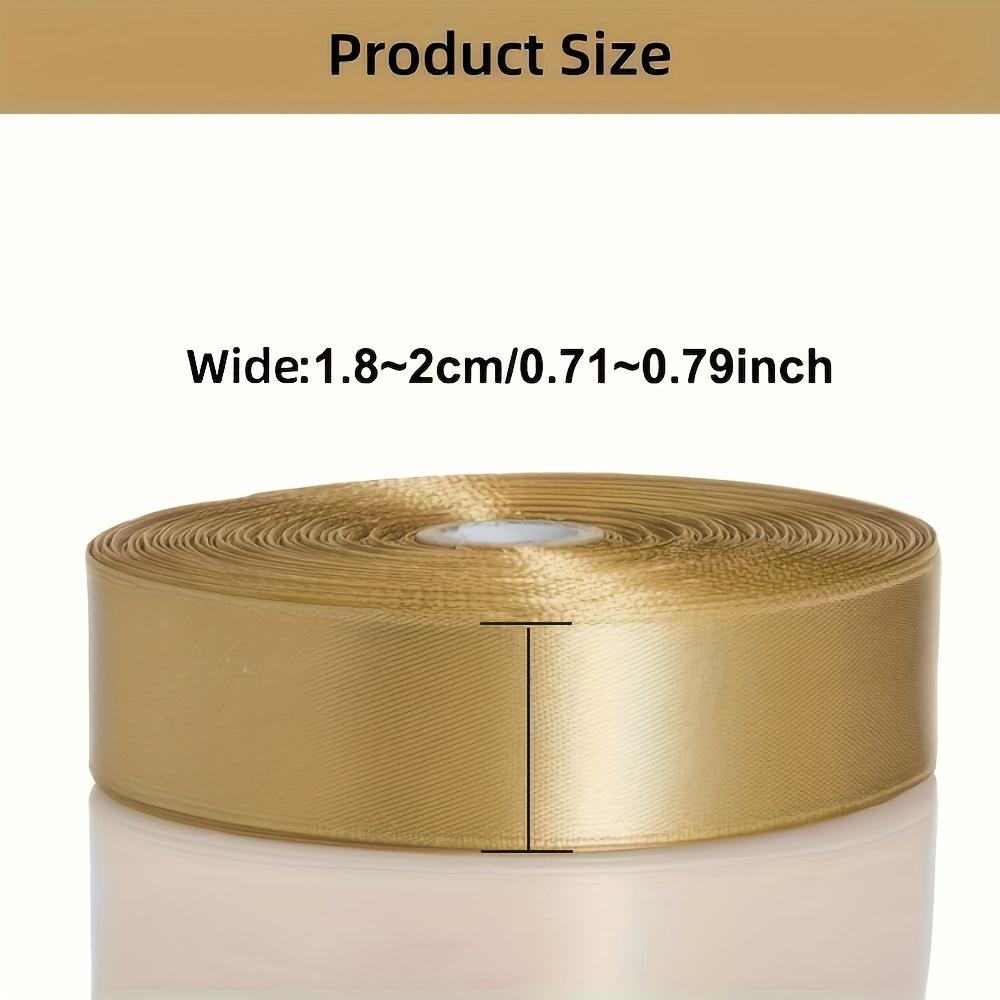 1/2/3 Stück elegantes goldenes Polyesterband, Gesamtlänge 25 Yards | Perfekt für DIY-Kuchendekoration, Geschenkverpackung und Partygeschenke