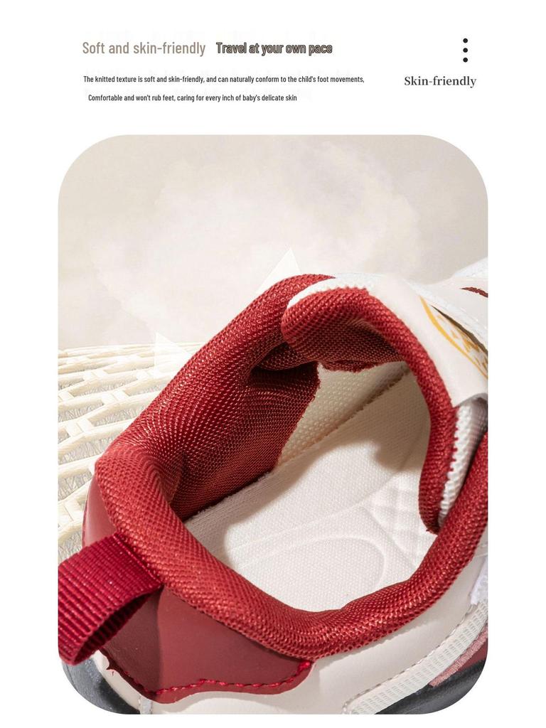 2026 Spring Soft Sole Non-Slip Baby Shoes for Boys & Girls: Breathable Casual Sports Walking Shoes