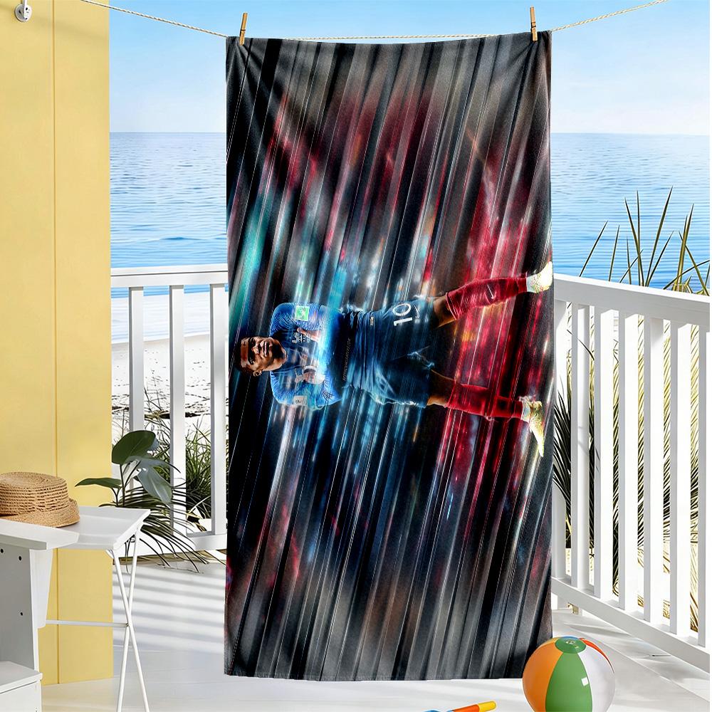 Ronaldo's Legacy Soccer Beach Towel High Absorbency & Quick-Dry Comfortable Lightweight