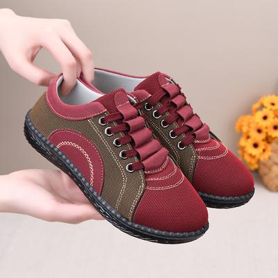 New Cloth Shoes Women's Single Shoes Spring and Autumn Soft Sole One Pedal Light and Comfortable Casual Walking Shoes Women
