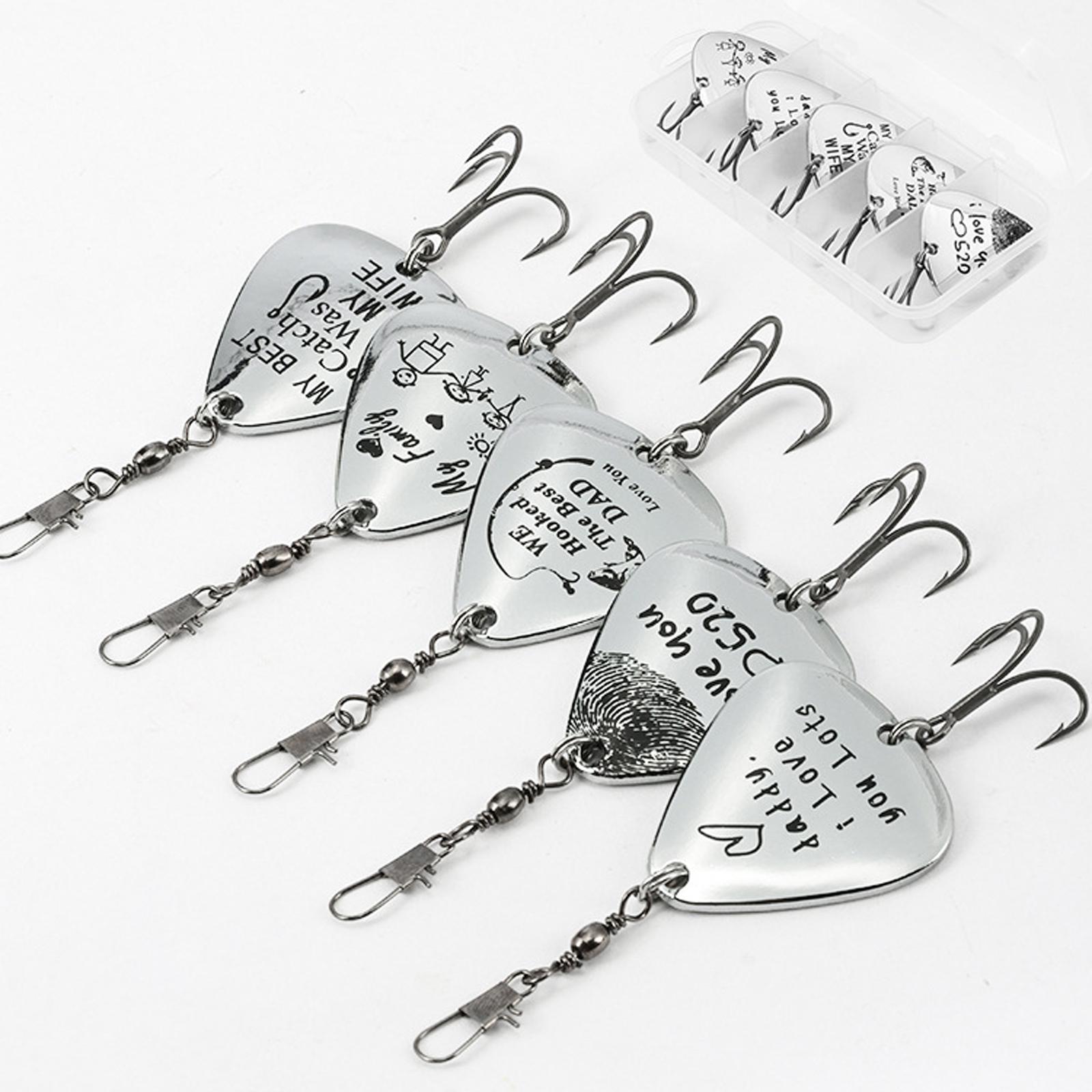 

Luya 5PCS Sequined Metal Fishing Set Triangular Large Anchor Hook Gift One Size