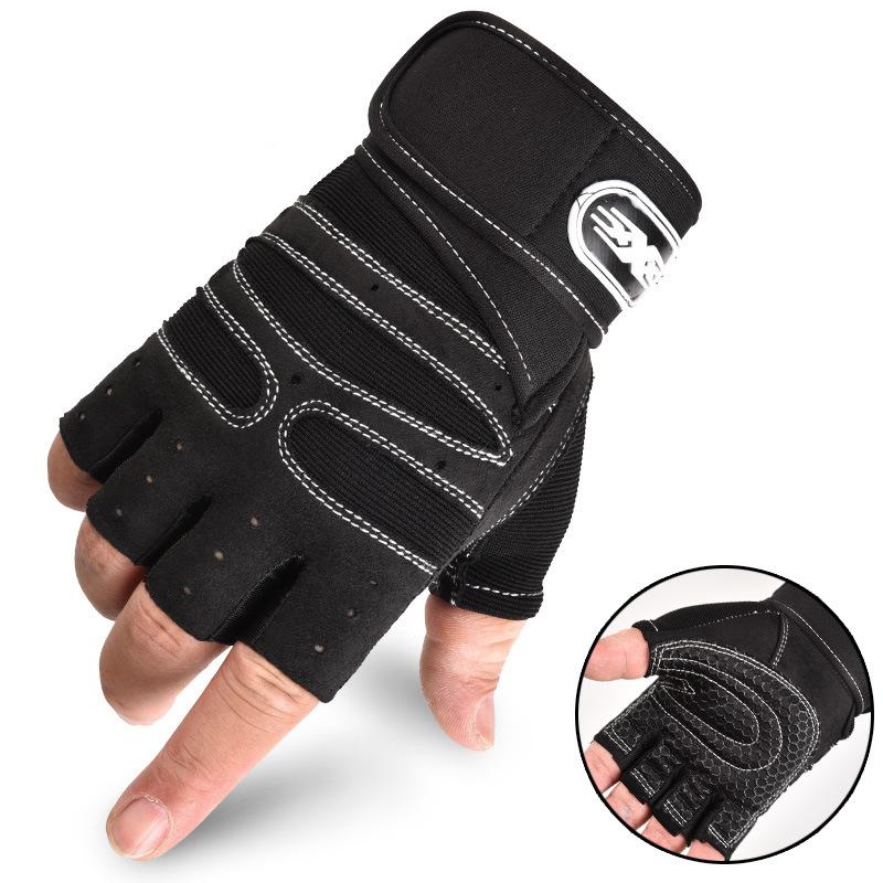 Fitness Half Finger Gloves Men And Women Wrist Guard Sports Dumbbell Riding Non Slip Horizontal Bar Exercise Training