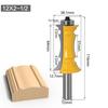 1Pc Mitered Drawer Front Molding Router Bit Door Handrail Line Tenon Cutter For Wood Tools - 8mm 12mm 1/2inch Shank