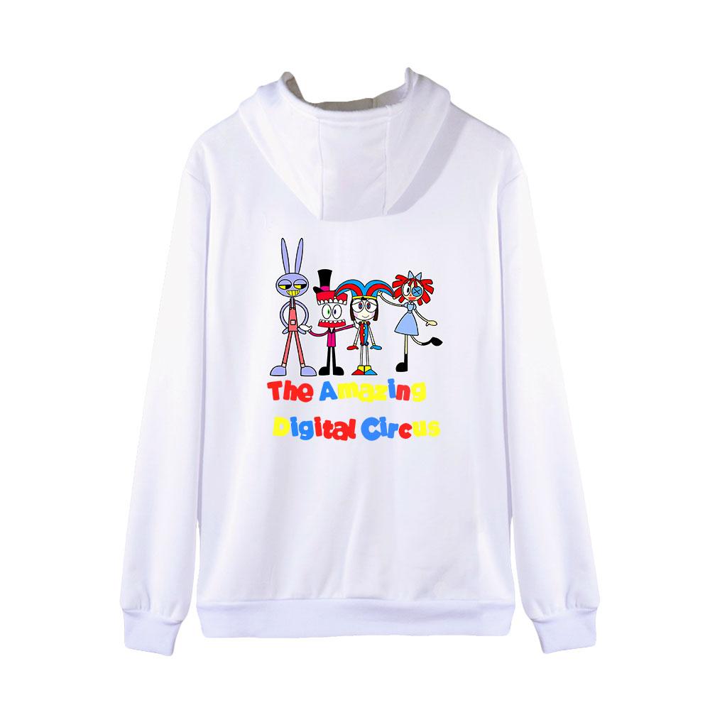 Autumn/Winter Zipper Cardigan Men Women's Casual Sweatshirt The Amazing Digital Circus Anime Printed Hoodie Fashion Hip Hop Street Apparel