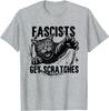 Vintage Black Cats Against Fascists Get Scratches T-Shirt