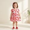 Girls' Summer Dress New Style Short-Sleeved Princess Dress With Print For Young Children