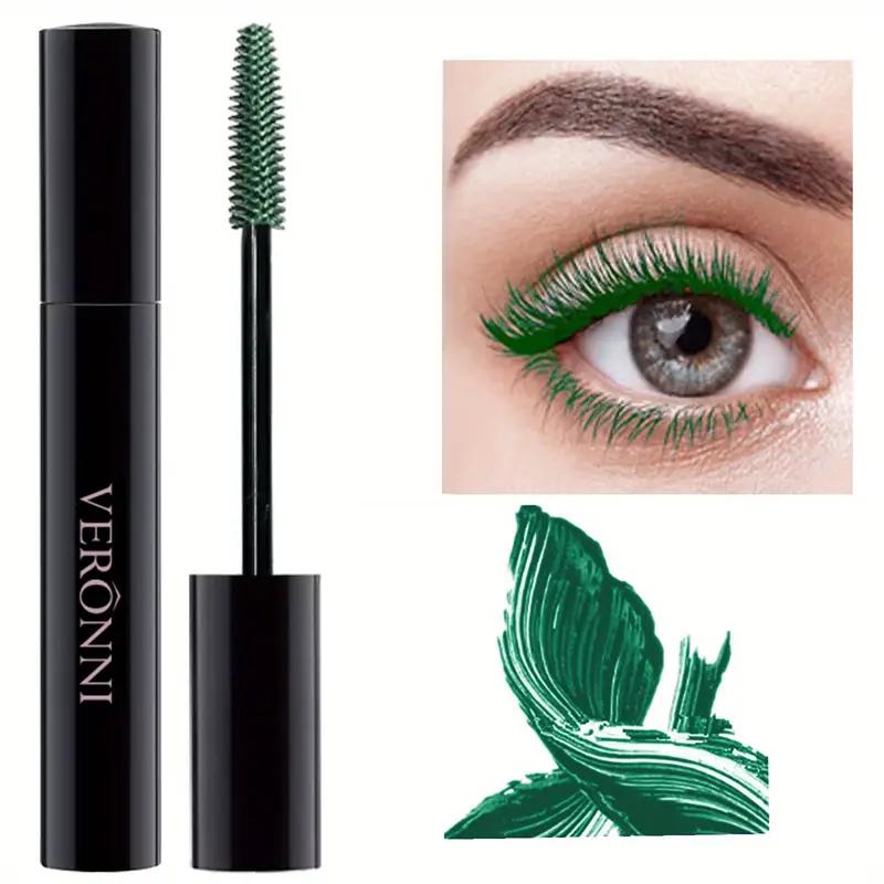 Color Mascara Eyelashes Lengthening Mascara 4D Silk Fiber Waterproof Curling Mascara Black Eyelashes Extension Make Up Cosmetics