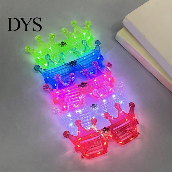 LED Glasses Plastic Light Up for Adults Kids Glow in The Party Dark Neon Eyeglasses Rave Accessories Concert Birthday Supplies Photo Prop