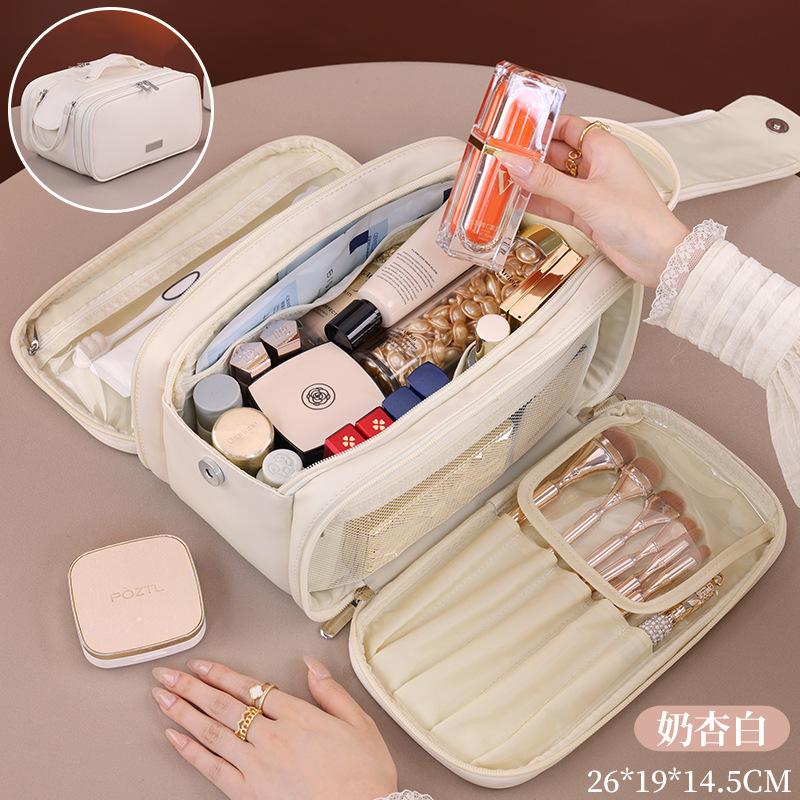 New cosmetic bag women s portable travel large-capacity toilet bag light luxury high-end cosmetic storage bag
