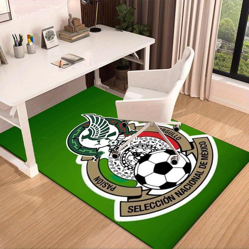 Mexico Football Crest Area Rug for Office, Chair Rug, Decorative Carpet Livingroom Mat, Large Size Fan gifts Christmas gifts