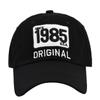 1985 Embroidered Baseball Cap - 3d Embroidery, Curved Brim, Unisex, Versatile Sun Hat