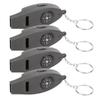 4pcs Multifunction Whistle 4 In 1 Survival Outdoor Portable for Magnifying Glass Compass Thermometer