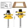 3-Piece Set Of 6-Handle Cabinet Door Panel Knives, Household West Tenon Knives, Woodworking Milling Cutters, Woodworking Cabinet Door Milling Cutters,