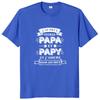Retro I Have Two Titles Dad And Grandpa T Shirt French Texts Papa And Papy Gift Clothing 100% Cotton Soft Tee Tops EU Size