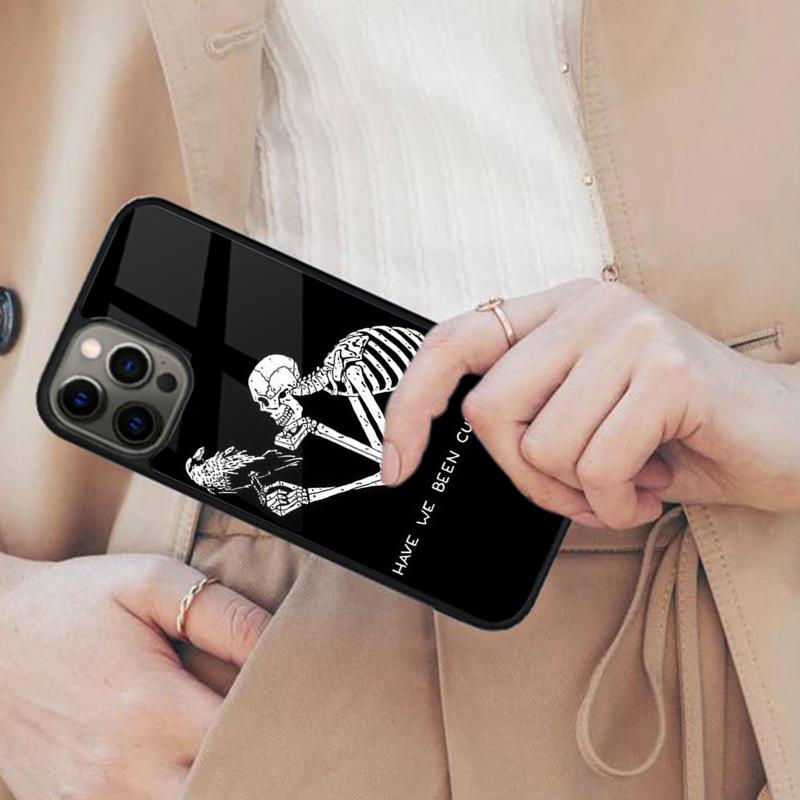 Funny Skull Skeleton Magnetic Phone Case For APPLE iPhone 17 Air 16 14 13 12 Pro Max 15 Plus Wireless Charge With MagSafe Cover
