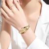 Fashion Business Women's Quartz Watch Casual Gold Irregular Dial Design Lady Bracelet Clock Dress Watches Relogio Feminino