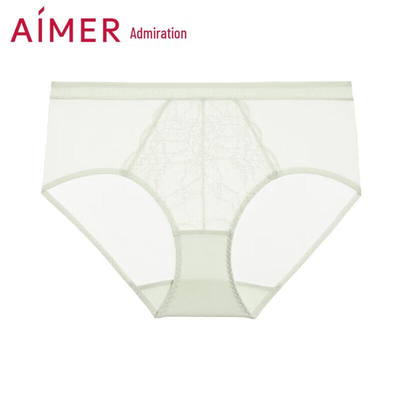 Aimer Women's Mid-Waist Mesh Lace Freesia Briefs