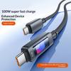 100W Super Fast Charging Type C Data Cable Aluminum Alloy for Rapid Device Power and Use in Daily Life