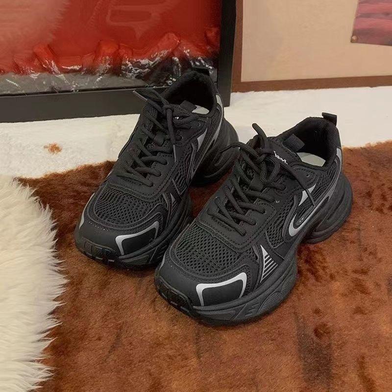 Platformă Argintie Casual Potrivire Universală Primăvară și Vară Pantofi Casual Noi cu Platformă pentru Mărirea Înălțimii Pantofi pentru Femei