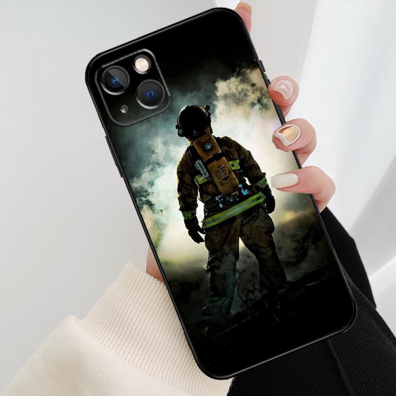 Firefighter Heroes Fireman Phone Case For iPhone 17 Pro Max 15 14 13 11 12 16 Pro Max mini 15 16 Plus 16e 17 Air Cover