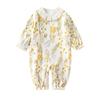 A-Class Cotton Baby Girl Romper - Princess Style, All-Season Newborn Jumpsuit