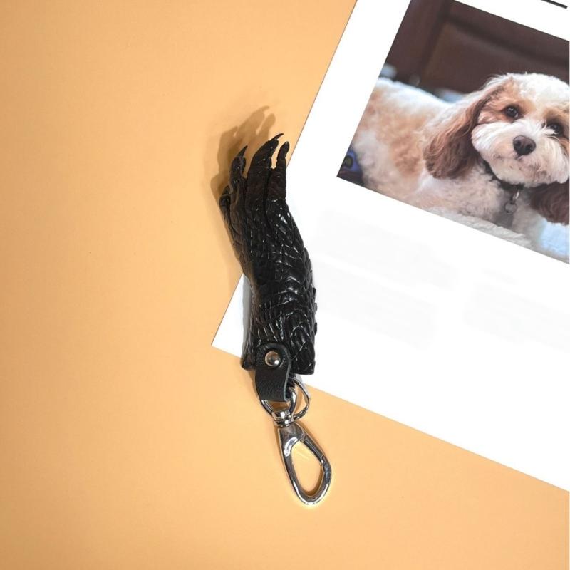 Ciondolo Portachiavi alla Moda a Forma di Artiglio di Alligatore Accessorio per Portafoglio Perfetto per Borse e Portachiavi