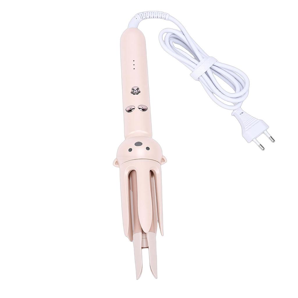 28MM Automatic Curling Iron 3 Temperature Settings Rotating Hair Wand Curler for Voluminous Loose Curls Bear Shape EU