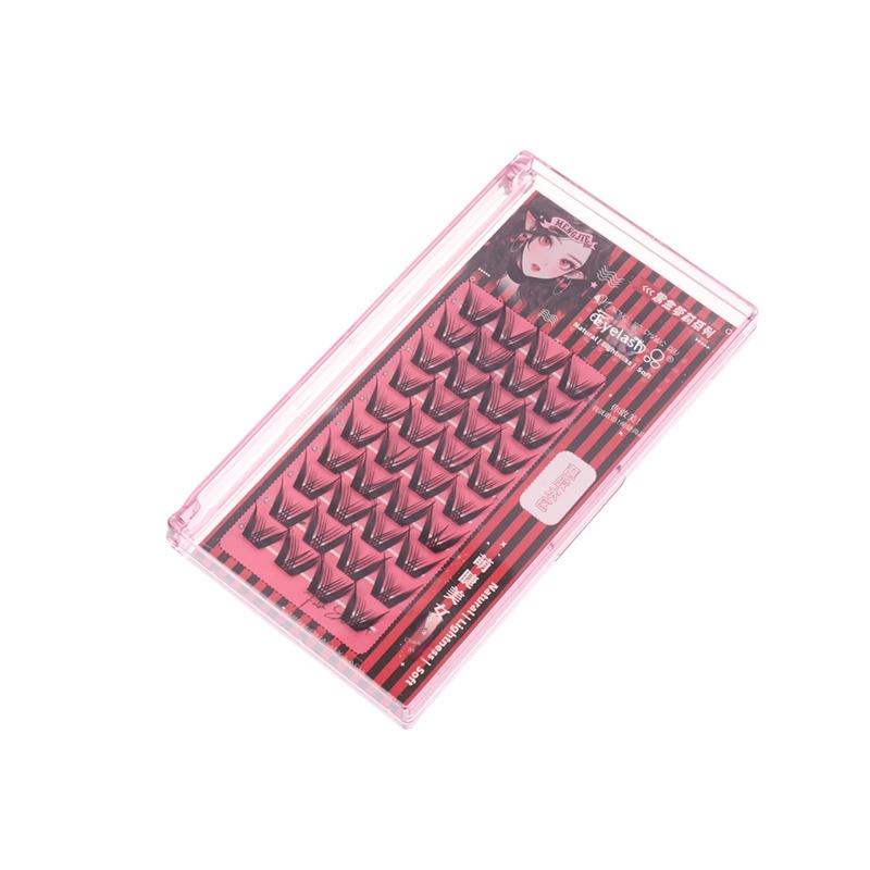 

W-Shaped Lashes Large Curly Lash Tufts Eyelash Clusters Thick False Eyelashes Single Tuft False Eyelashes Segmented Eyelashes C